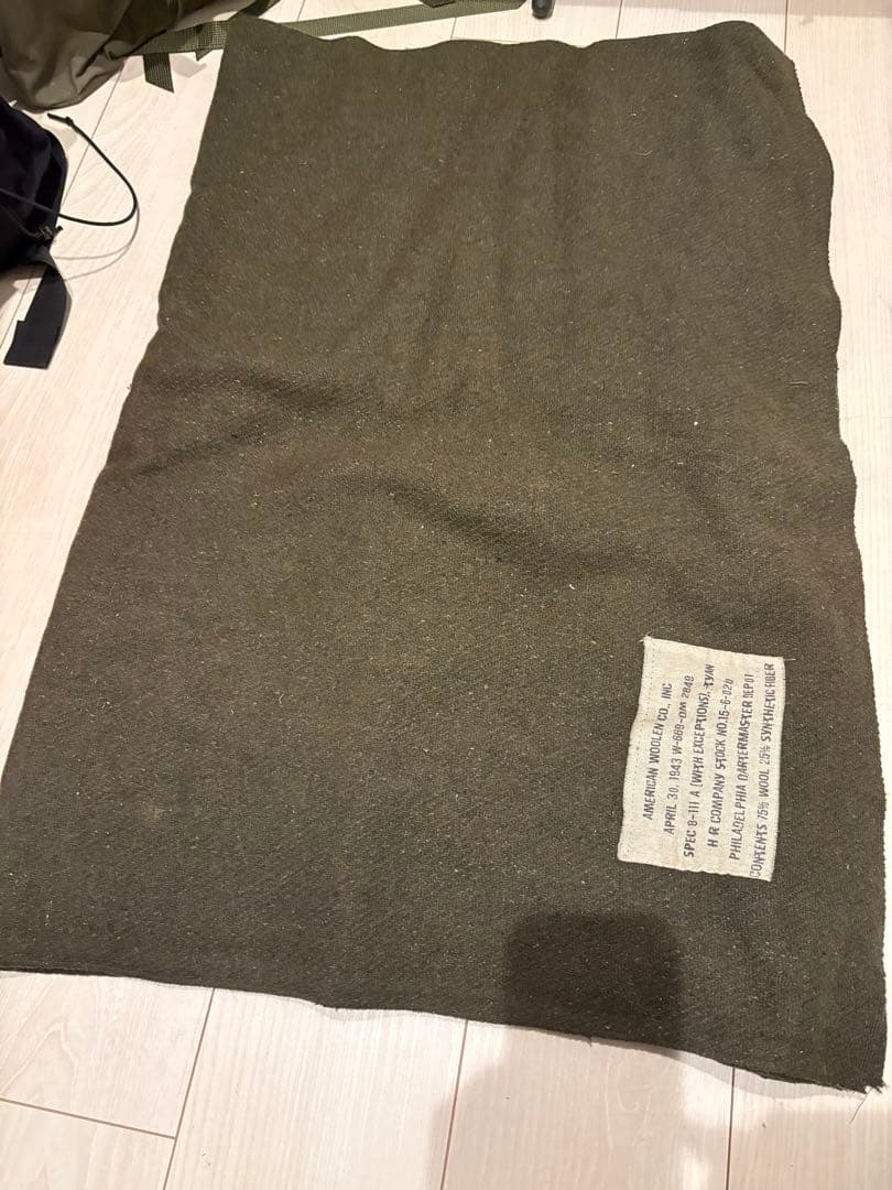 US ARMY 米軍 放出品 オリジナル ウールブランケット