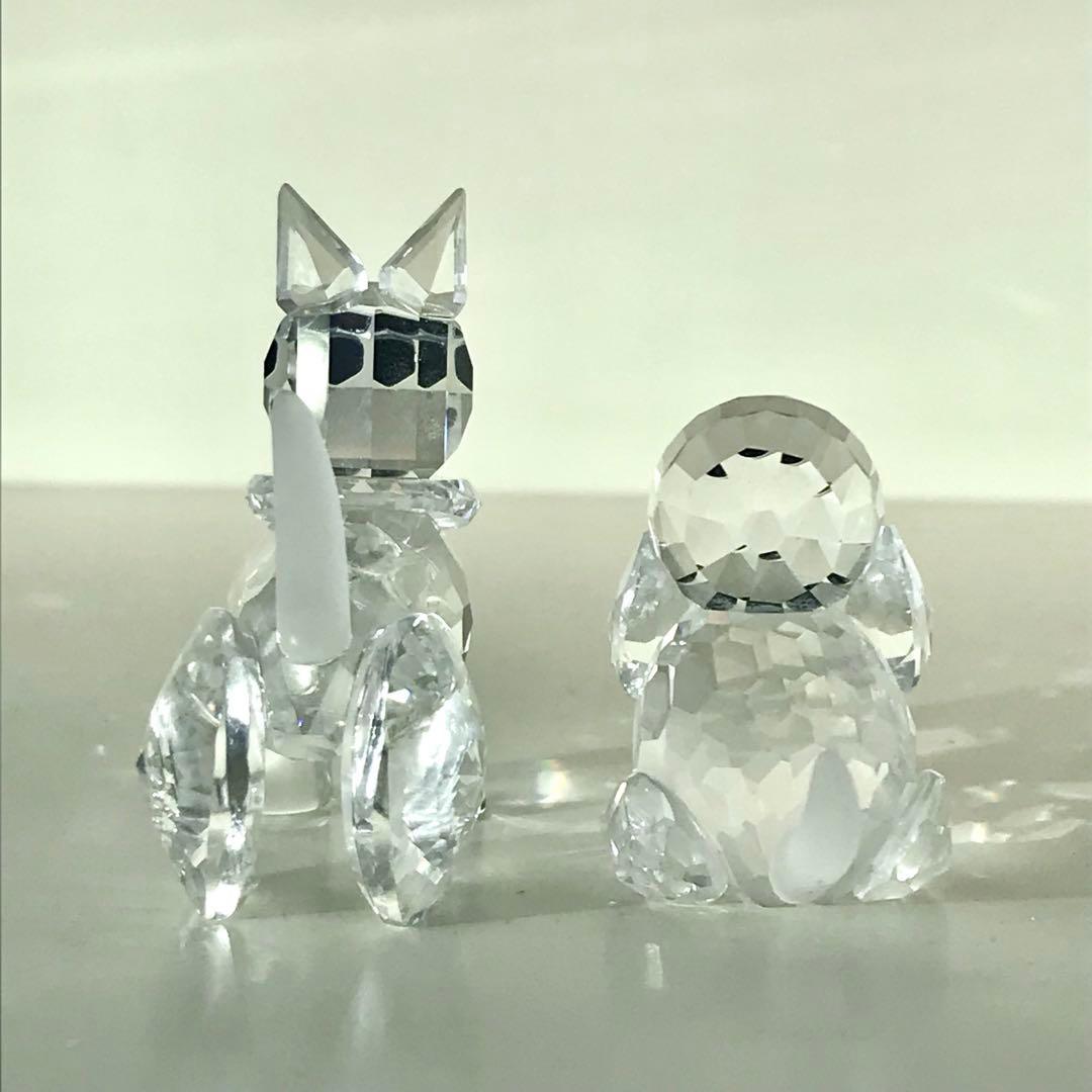 【中古】スワロフスキー 犬 置物 セット