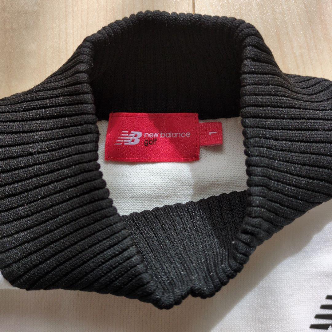 new balance golf ニット 黒・白 ゴルフウェア サイズ1