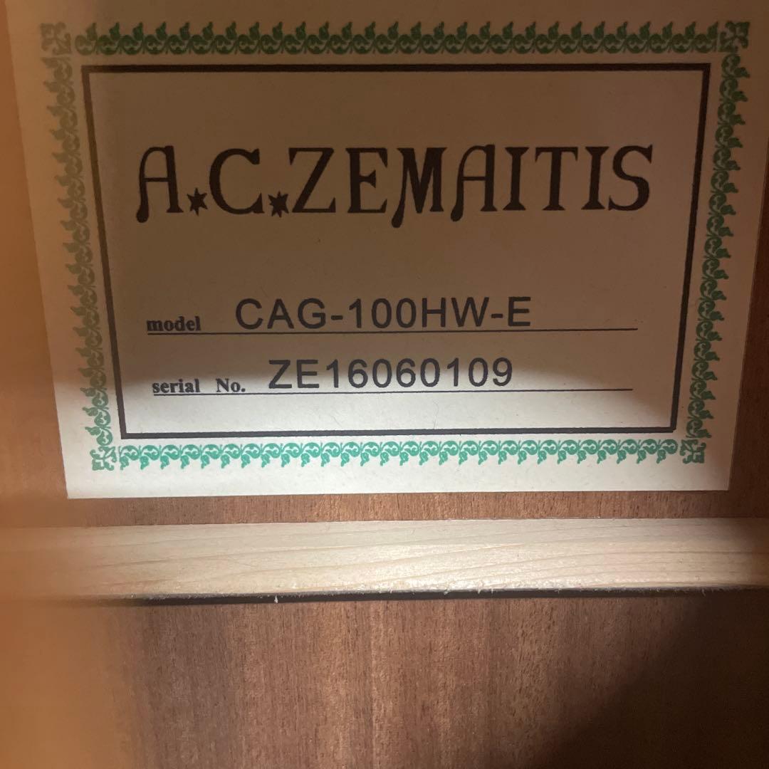 希少カワイイ❤️ ゼマイティス CAG-100HW-E アコギ　エレアコ　ハート