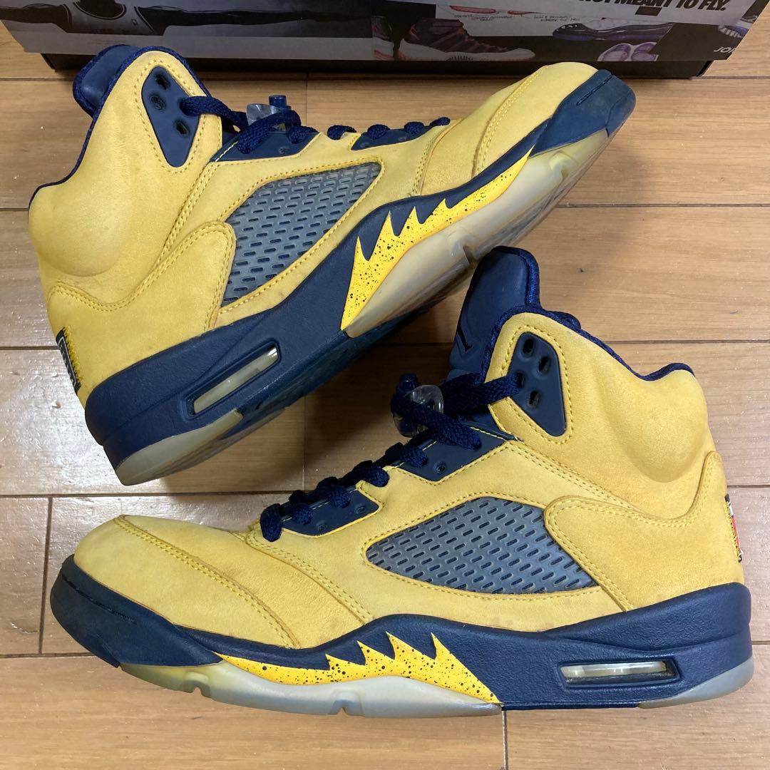 シューズ(男性用) NIKE AIR JORDAN 5 MICHIGAN 28 CQ9541-704