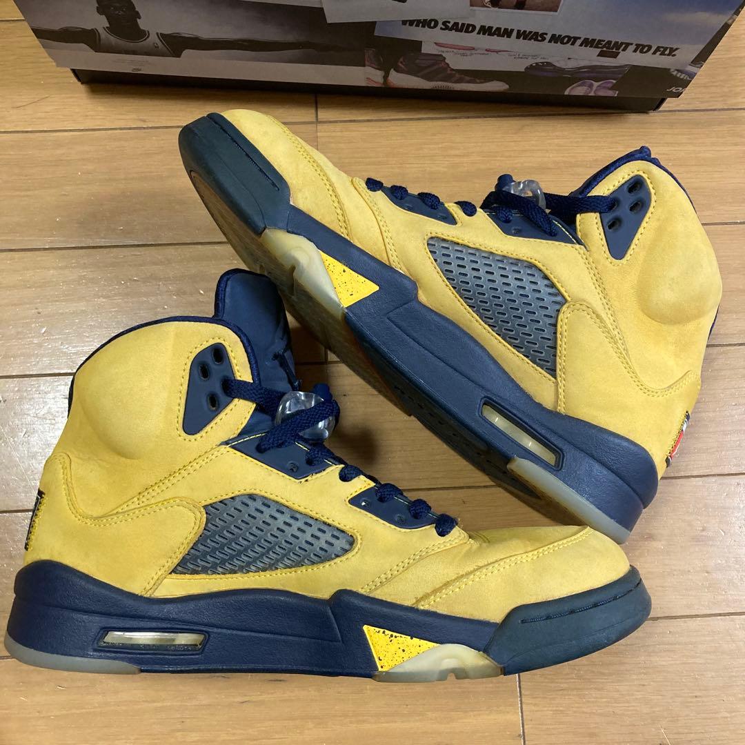 シューズ(男性用) NIKE AIR JORDAN 5 MICHIGAN 28 CQ9541-704