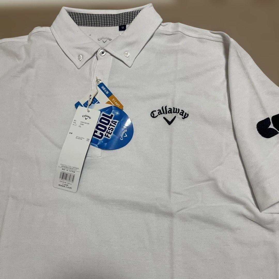 Callaway クールフェスタ ポロシャツ LL ホワイト キャロウェイゴルフ