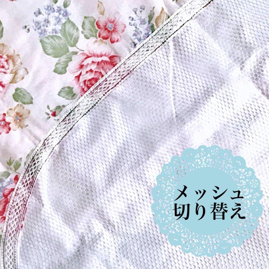 新品【布団カバーセット】掛け布団 ＆ 敷布団 薔薇柄 花柄 シングルサイズ