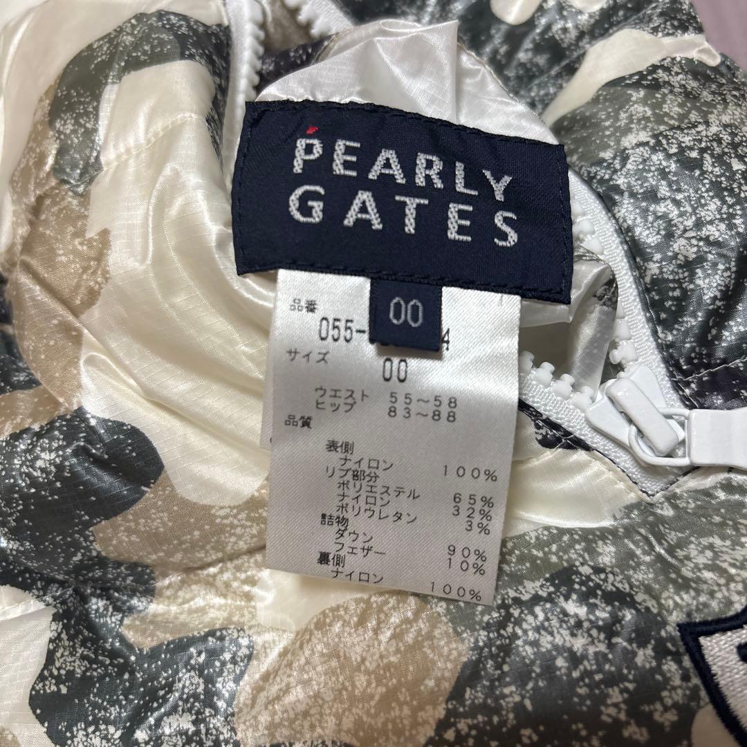 PEARLY GATES 迷彩柄ダウンスカート
