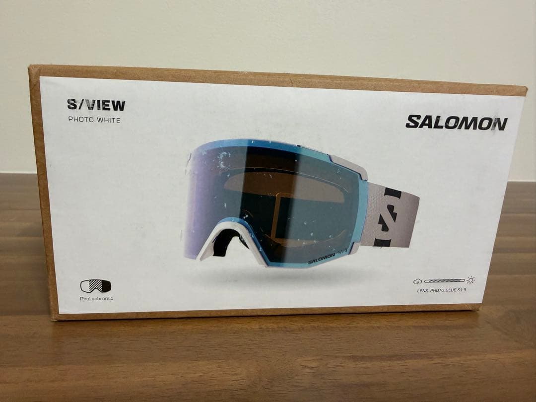 新品SALOMON S/VIEW WHITE調光レンズ 全天候フォトクロ