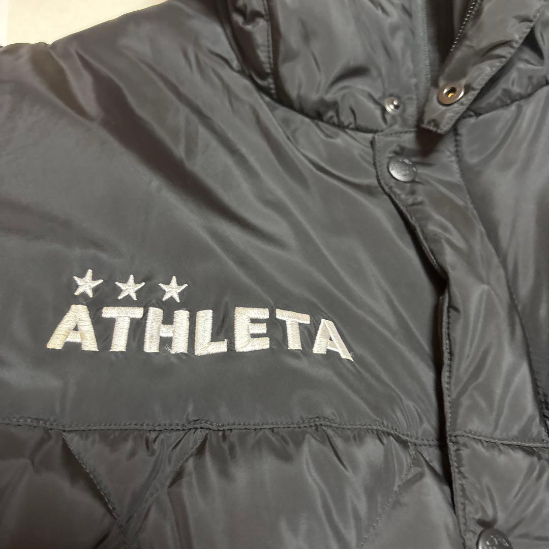 ATHLETA キルティング ベンチコート ブラック サイズO