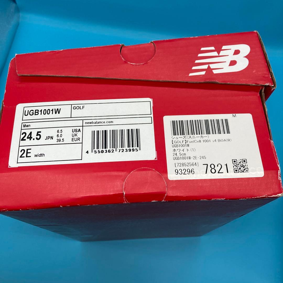 極美品✨ニューバランス new balance ゴルフ24.5cm メンズ 白