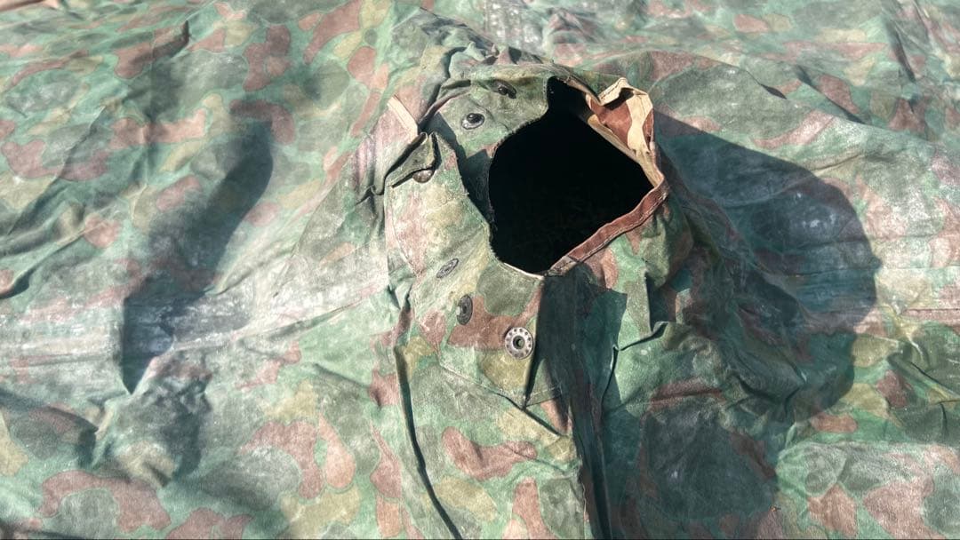 第二次世界大戦 米軍 ダックハンターカモ ポンチョ リバーシブル