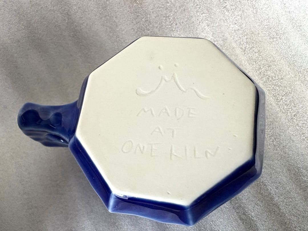 直筆 レア jincup ceramics コバルトブルー マグカップ M