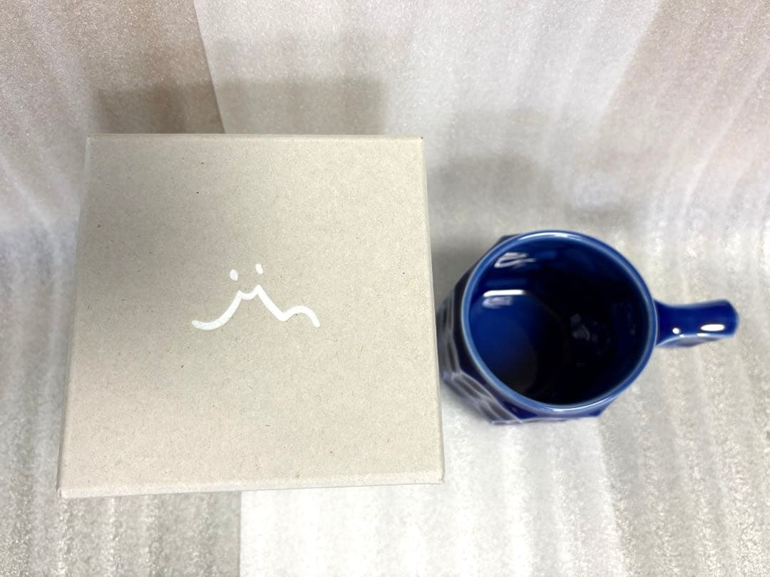 直筆 レア jincup ceramics コバルトブルー マグカップ M