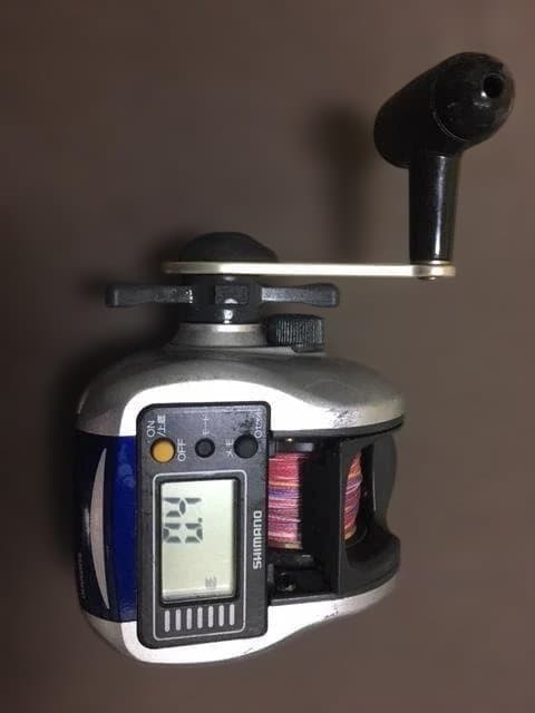 シマノ・クイックファイヤーSLS４００デジタル・中古・船用リールがお買い得！
