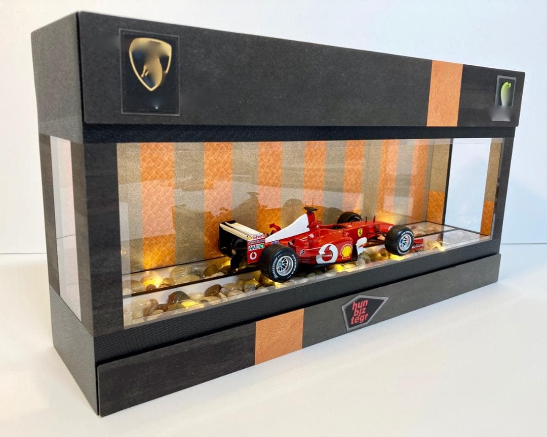 ストーン＆レジン・1/64~1/24・ディスプレーBOX/スタイリッシュジオラマ
