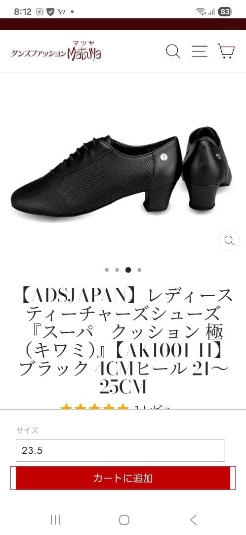 社交ダンス　ティチャーズシューズ
