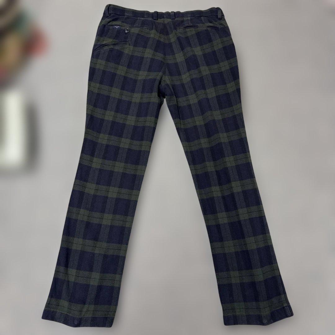 Callaway チェック柄パンツ ネイビー・グリーン