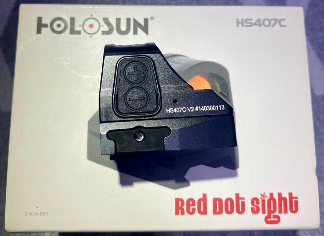 【実物】ホロサン　HOLOSUN ダットサイト　HS 407C V2