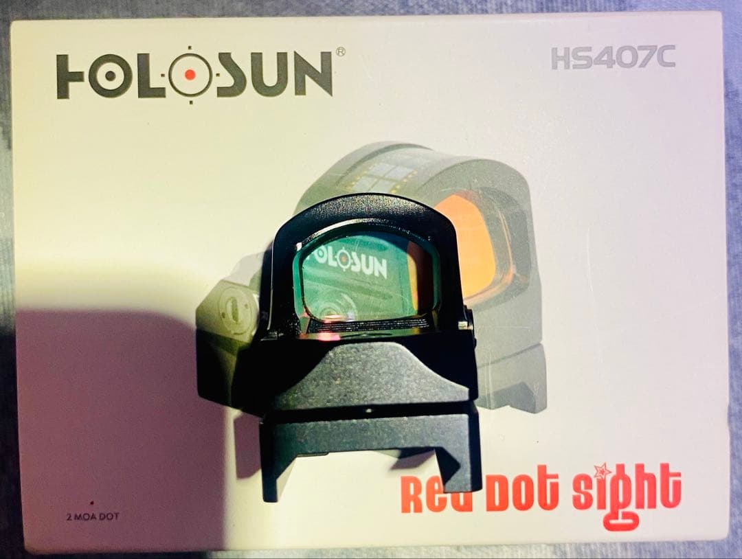 【実物】ホロサン　HOLOSUN ダットサイト　HS 407C V2