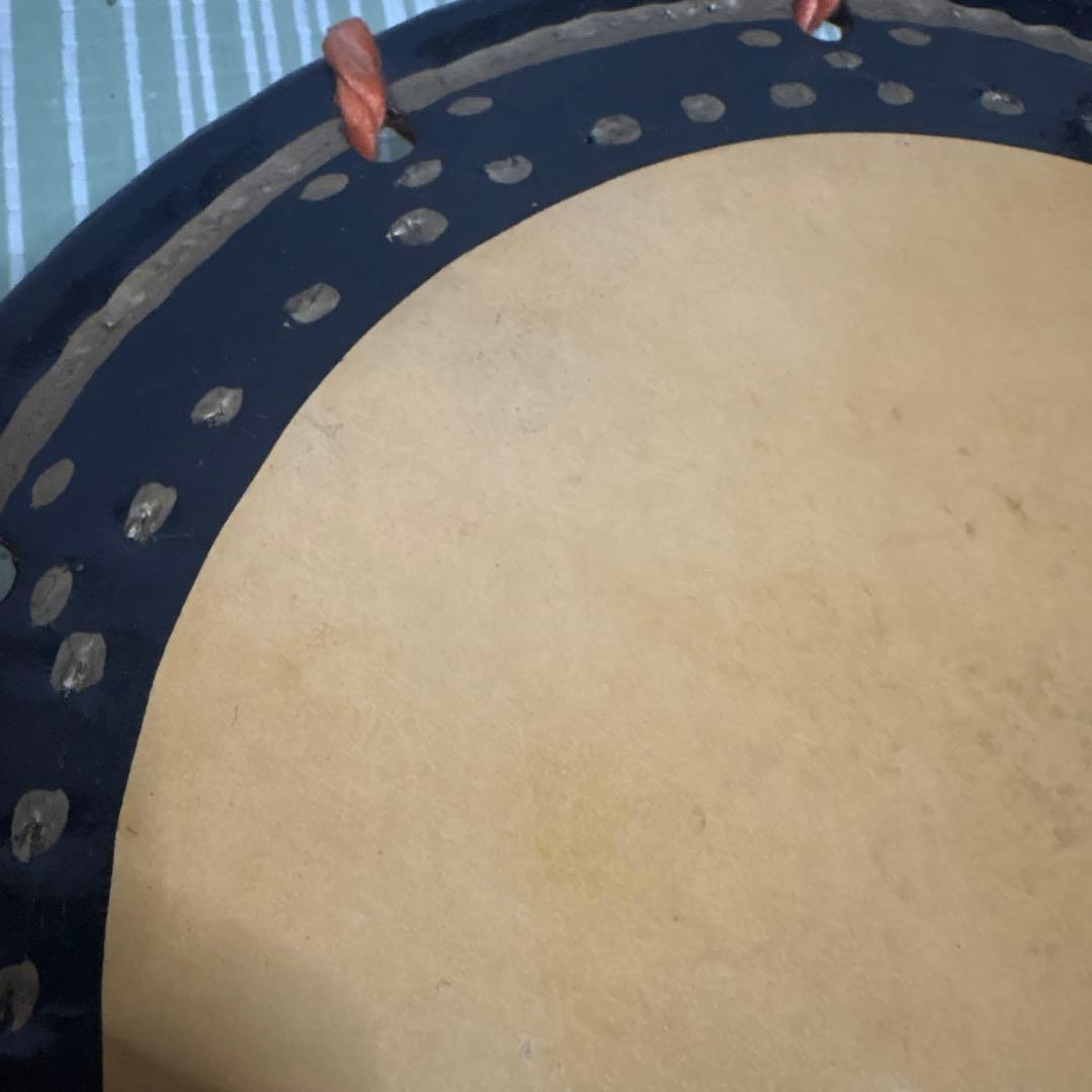 締め太鼓　締太鼓　太鼓　和太鼓　ドラム　和楽器　工芸品　骨董品　34.5cm
