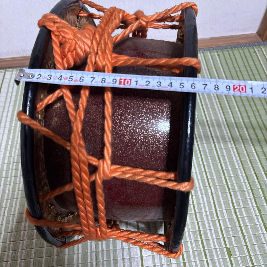 締め太鼓　締太鼓　太鼓　和太鼓　ドラム　和楽器　工芸品　骨董品　34.5cm