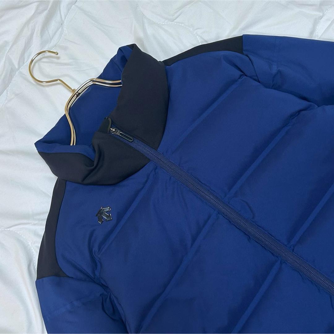 美品 DESCENTE GOLF デサントゴルフ 接結ボーダー ダウンジャケット