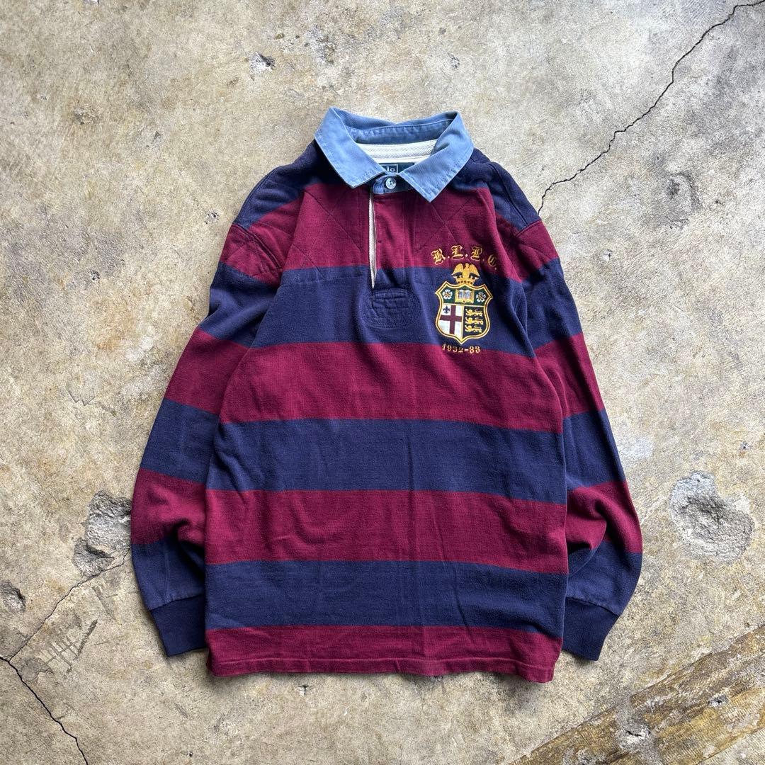 ウェア Polo by Ralph Lauren rugby shirt size L
