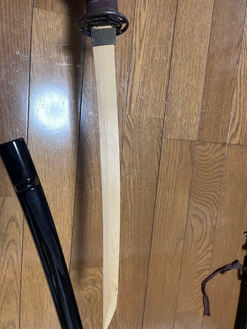年代物　模造刀　アンティーク　鍔　刀　全長60cm 古小刀　脇差