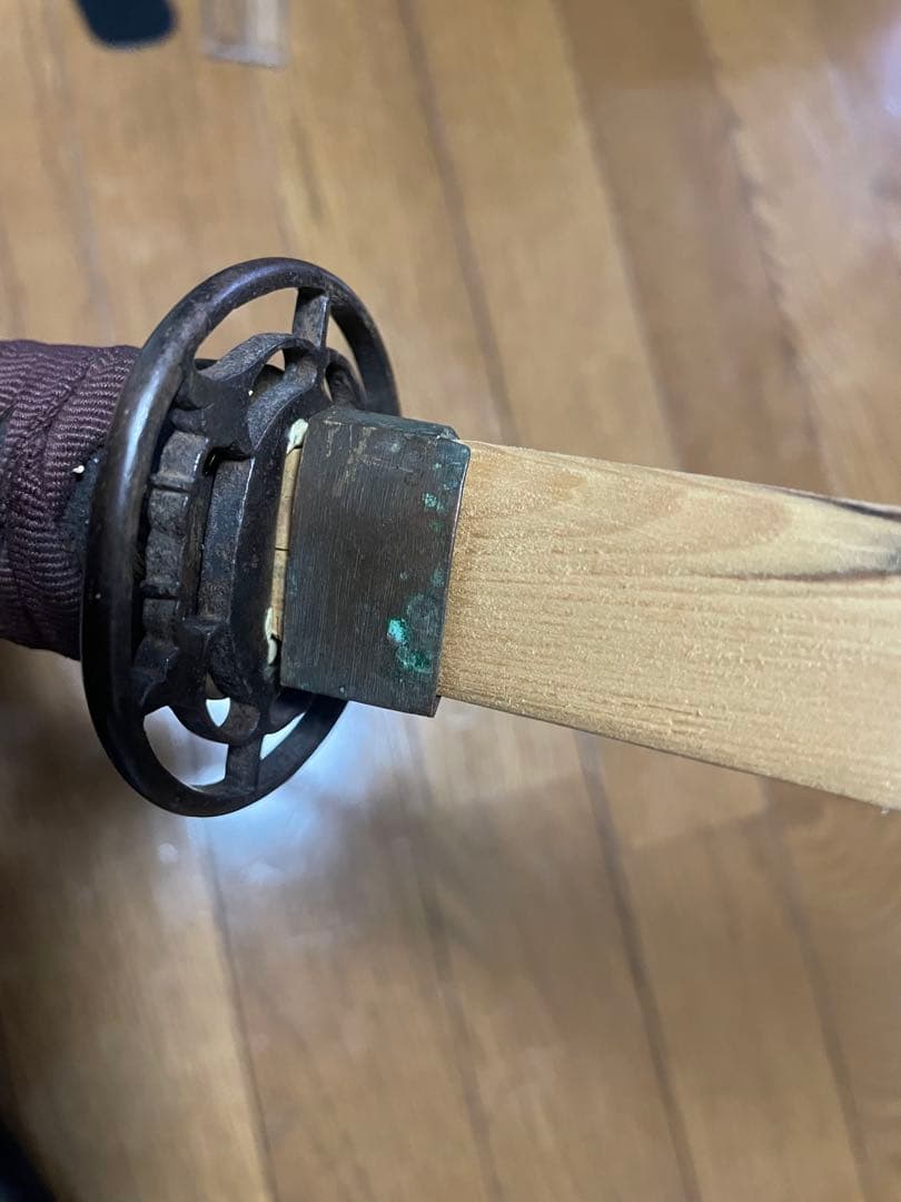 年代物　模造刀　アンティーク　鍔　刀　全長60cm 古小刀　脇差