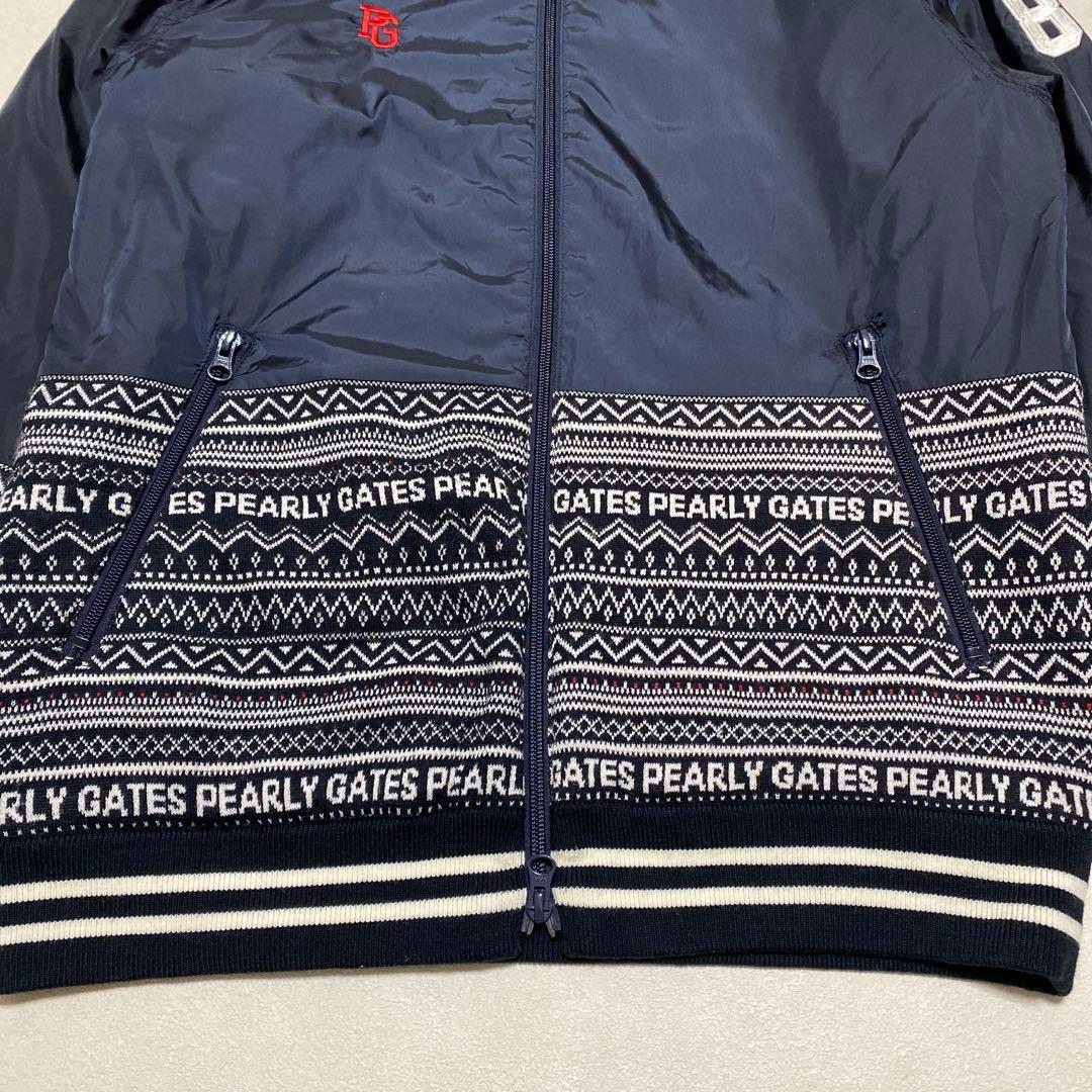 ⭐️PEARLY GATES 中綿入り　ナイロンニットジャケット　ゴルフ　4＊QJ
