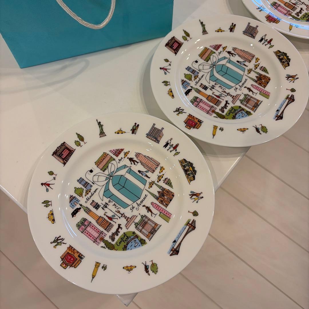 美品　Tiffany ティファニー　5th アニバーサリー　皿　食器　プレート