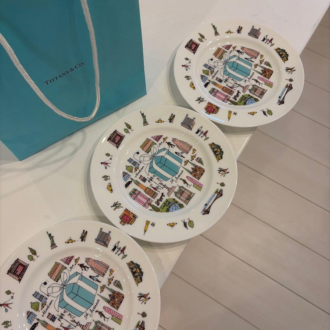 美品　Tiffany ティファニー　5th アニバーサリー　皿　食器　プレート