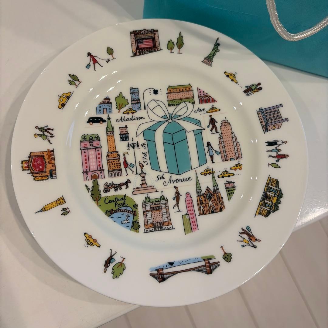 美品　Tiffany ティファニー　5th アニバーサリー　皿　食器　プレート