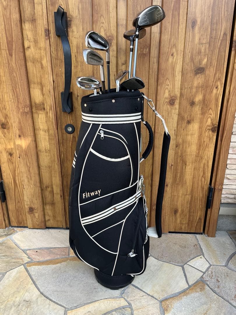 初心者おすすめ！ゴルフセット メンズ Fitway 9本 キャディバッグ付