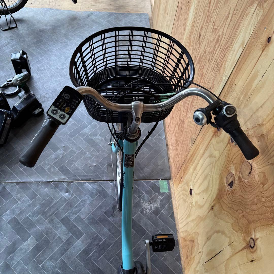 水色 電動アシスト自転車 シティタイプバッテリー12ah