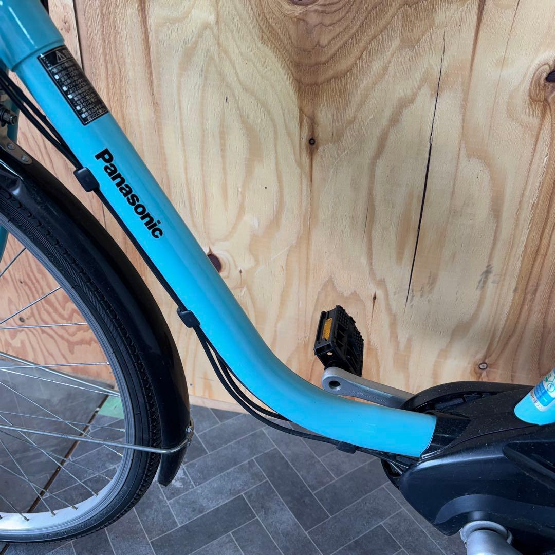 水色 電動アシスト自転車 シティタイプバッテリー12ah