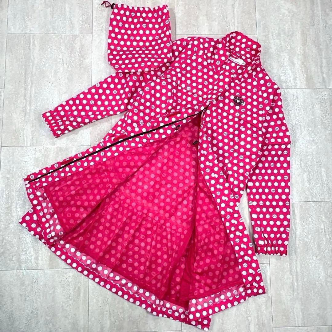 ビバハート VIVA HEART レインウェア 42サイズ （L ）ドット