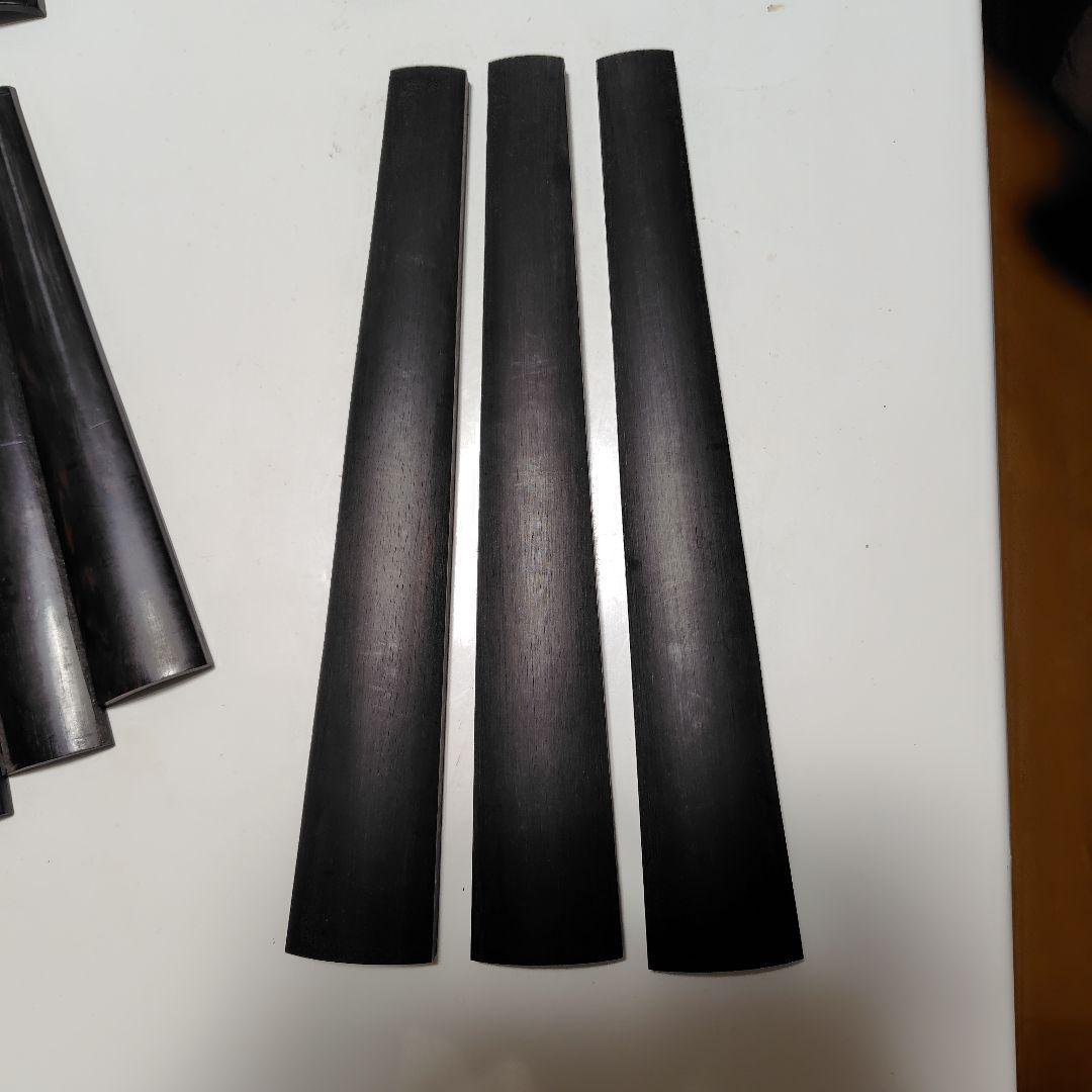 バイオリン用 指板パーツ まとめ売り（新品・中古・黒檀角材）分数バイオリン用含む