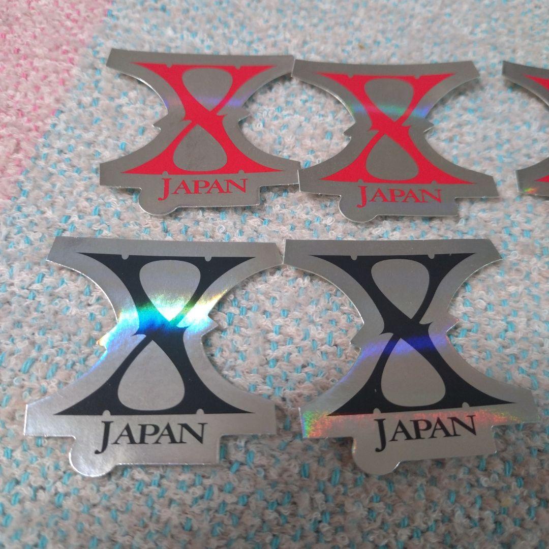 X JAPAN　缶ケース＆ホログラムステッカー8枚のセット