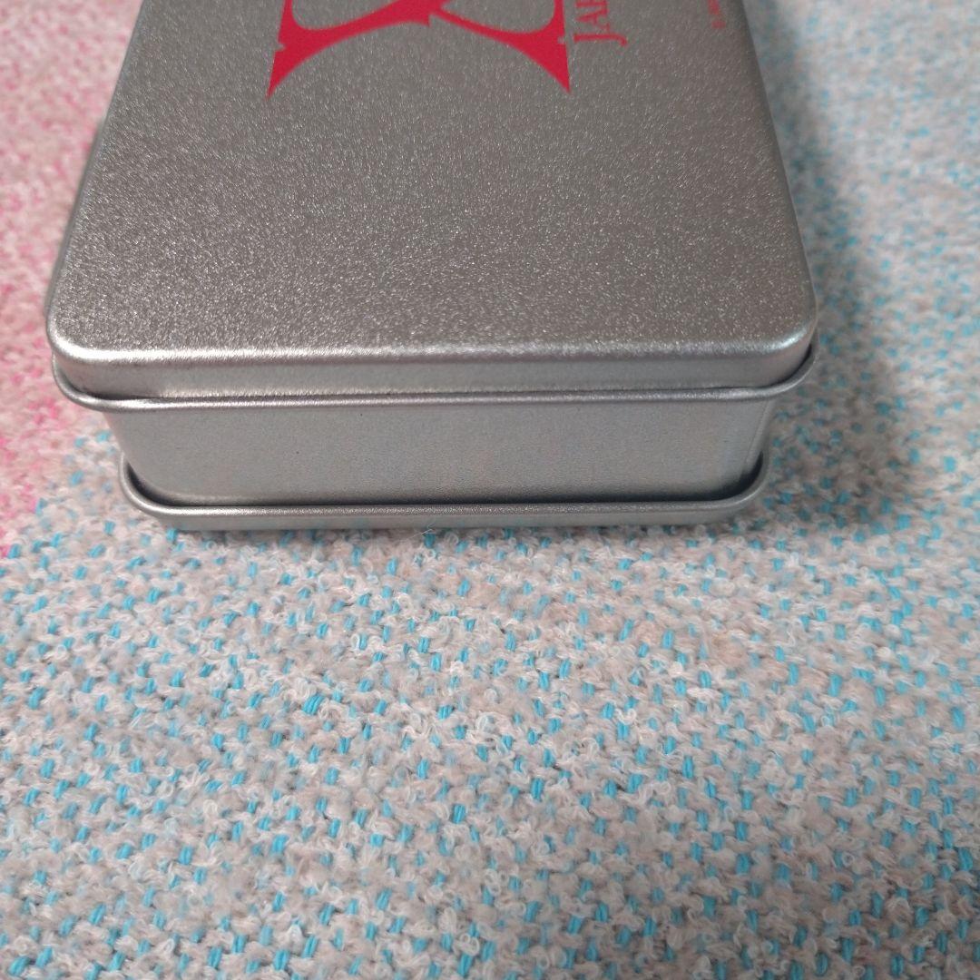 X JAPAN　缶ケース＆ホログラムステッカー8枚のセット