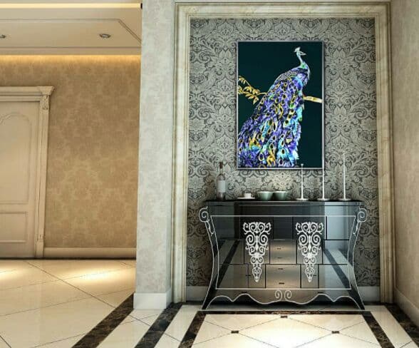 珐琅彩装饰画