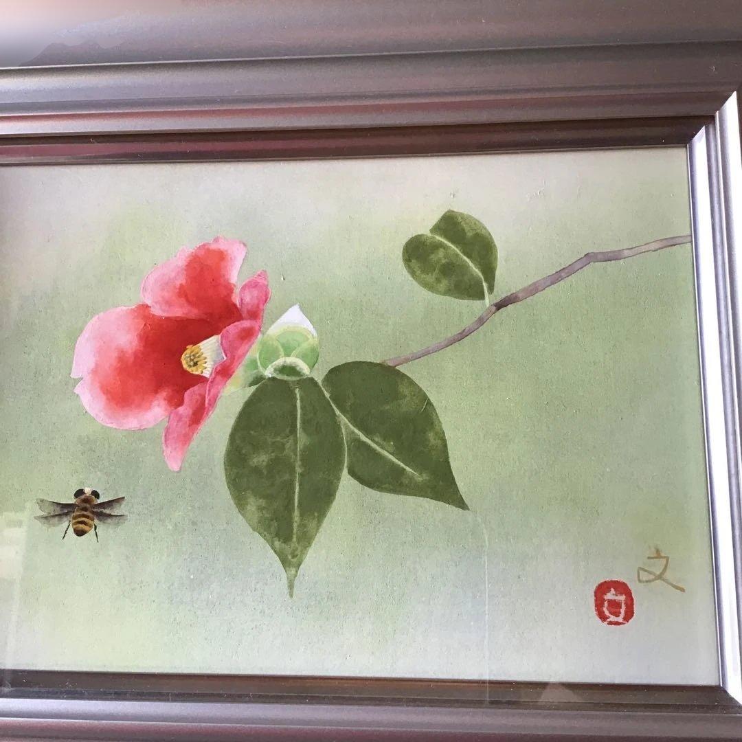 堀文子　「椿」　真筆保証