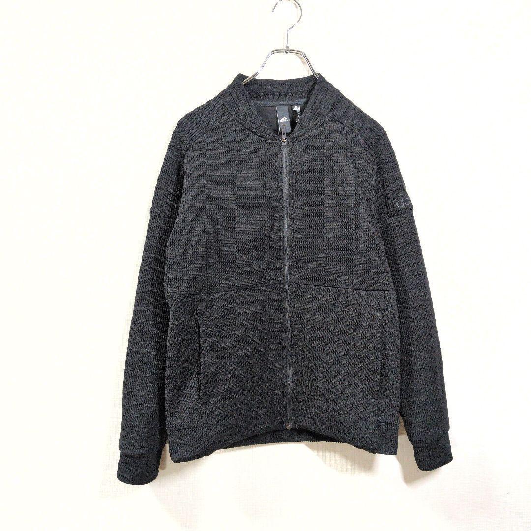adidas クウォーターニットセットアップ　上下セット　ブラック　M
