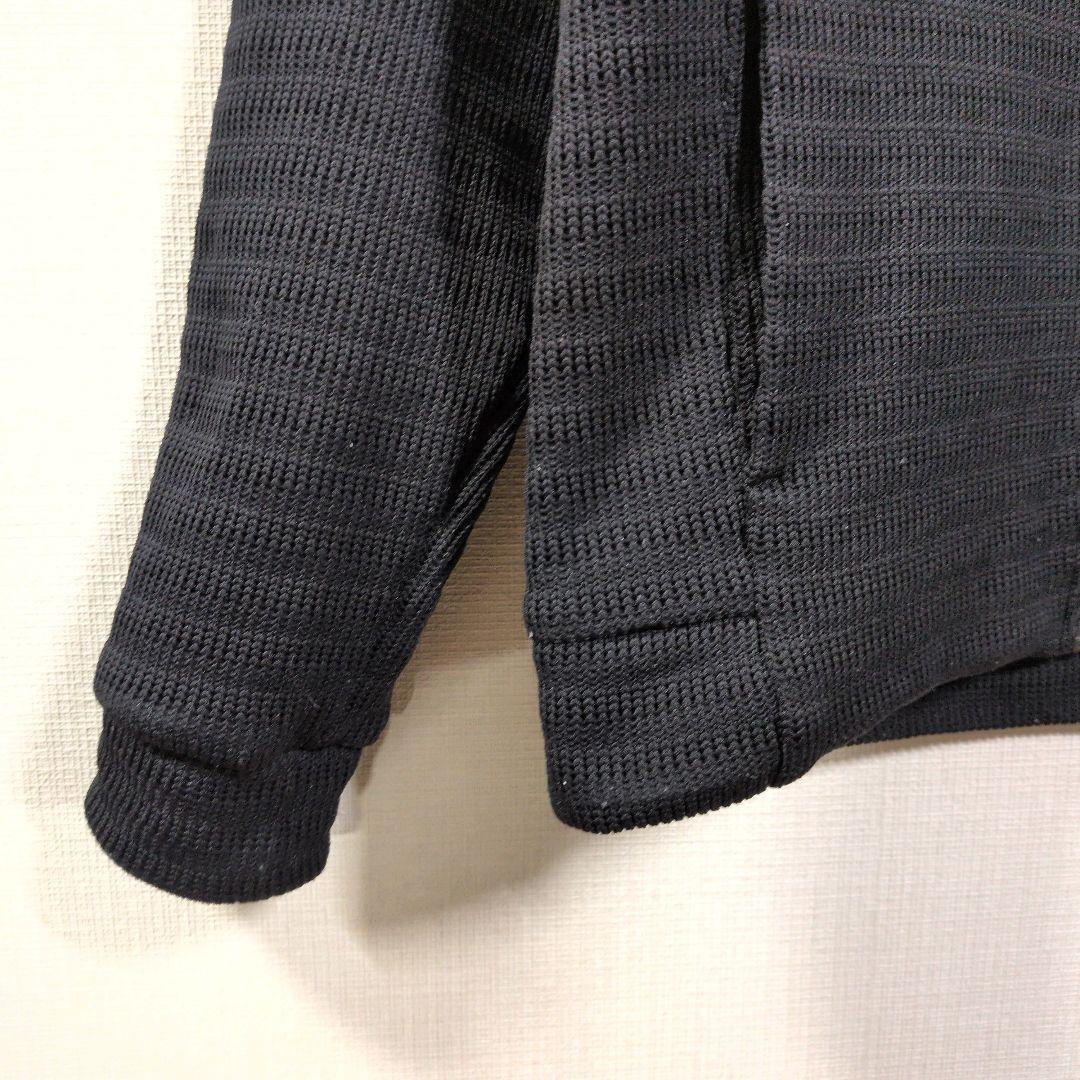 adidas クウォーターニットセットアップ　上下セット　ブラック　M