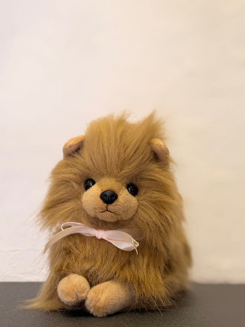 ポメラニアン伏せポーズ(日本製)ぬいぐるみ