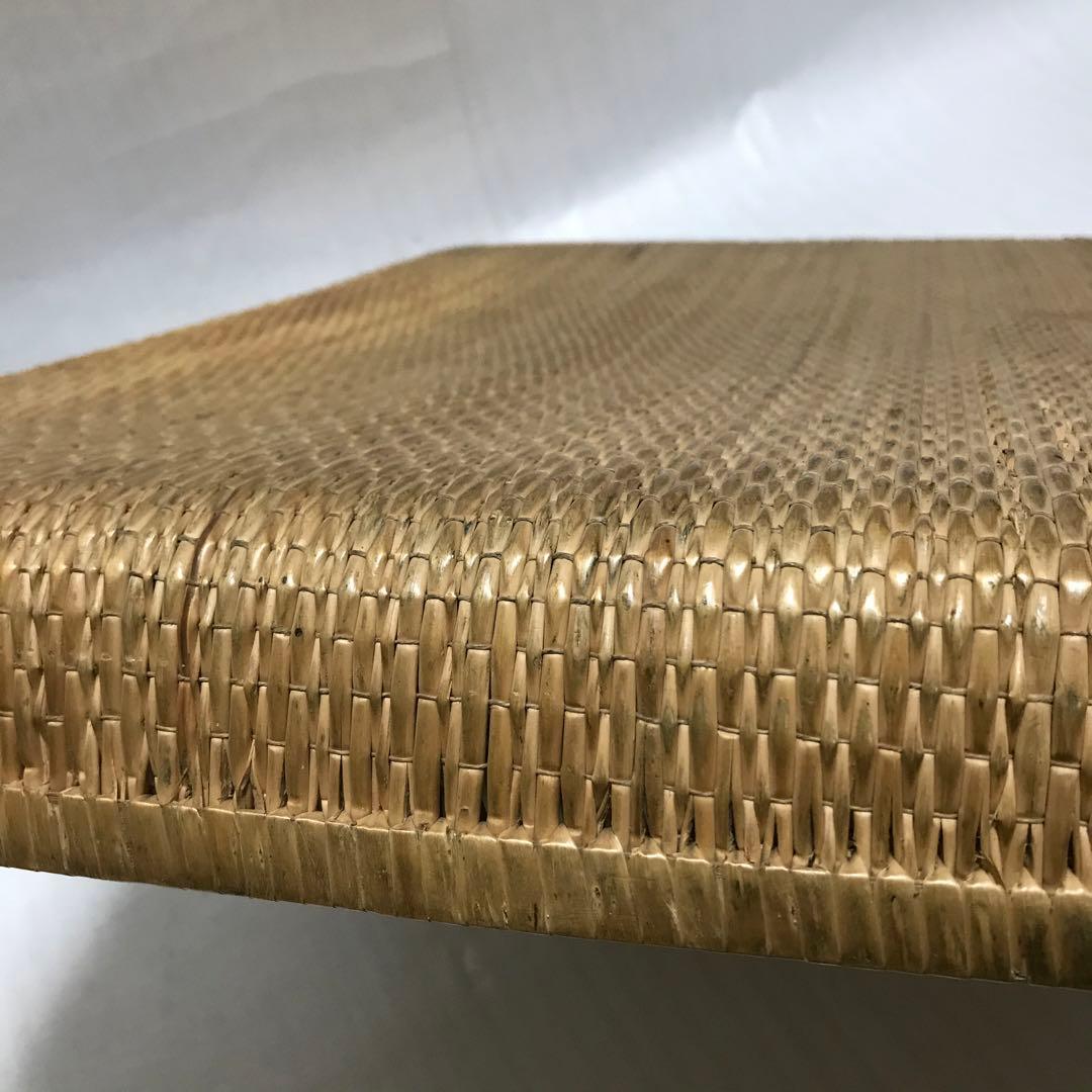 行李　平形　昭和　アンティーク　網目が締まり丁寧な作り！