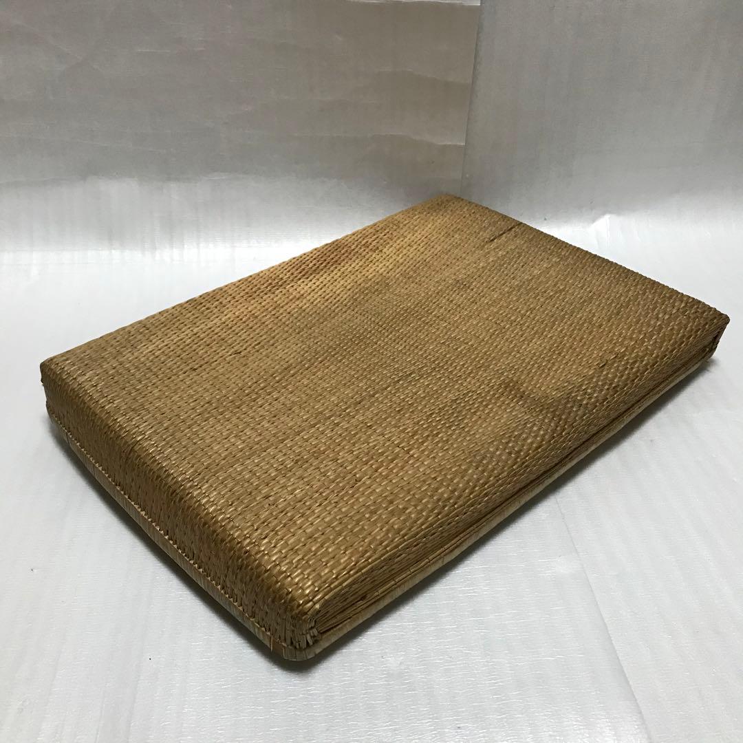 行李　平形　昭和　アンティーク　網目が締まり丁寧な作り！