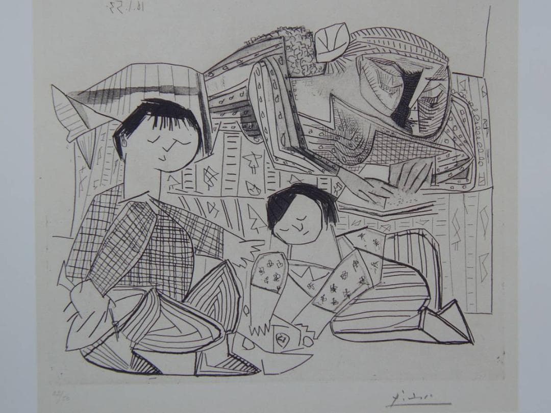 パブロ ピカソ(PABLO PICASSO)、【母親と子供たち】
