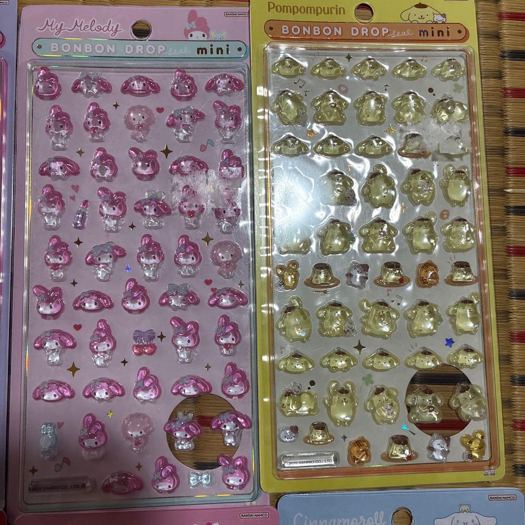 正規品　サンリオ　ボンボンドロップシールミニ　キティちゃん　マイメロ　匿名配送