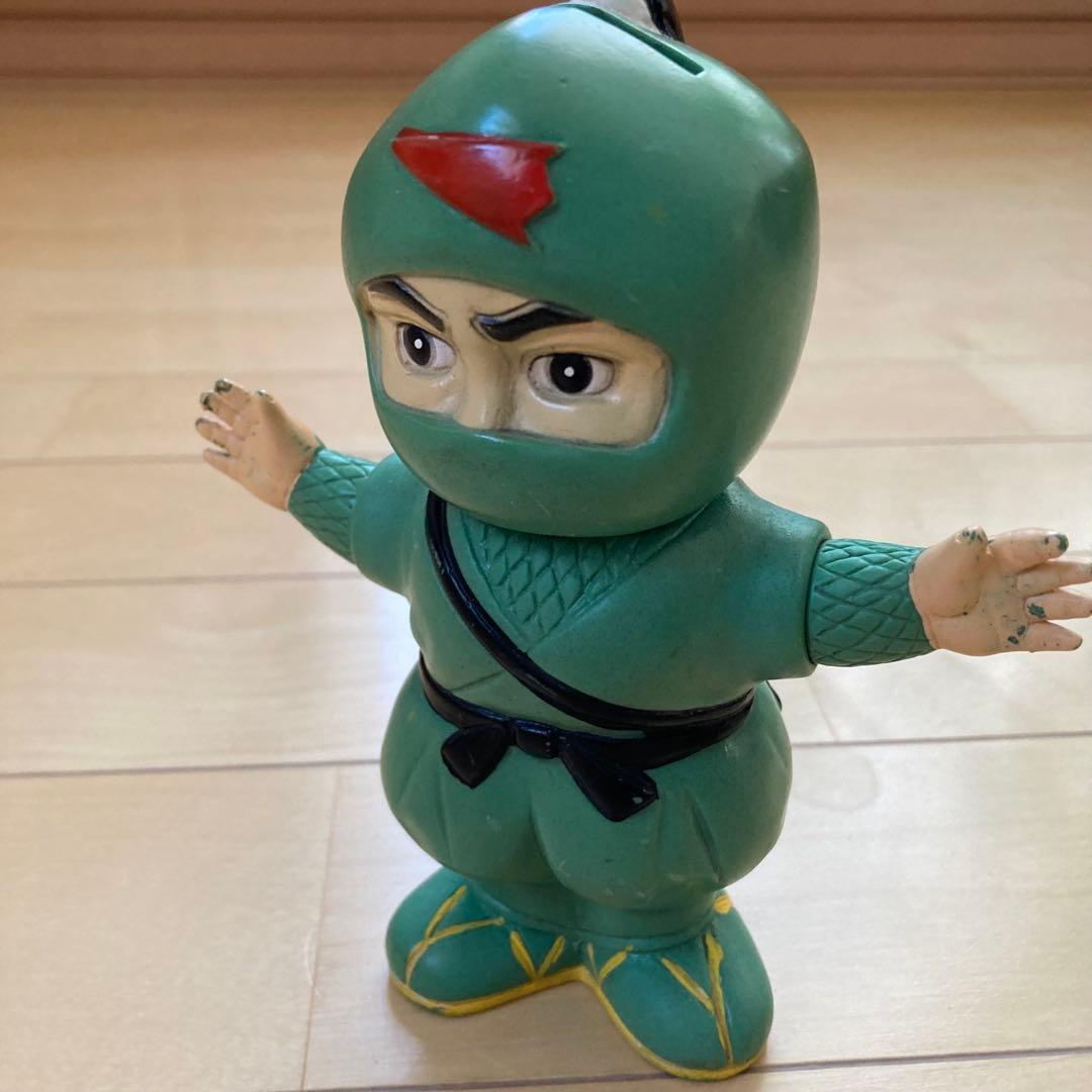 矢崎総業　アロっ子忍者　ソフビ貯金箱