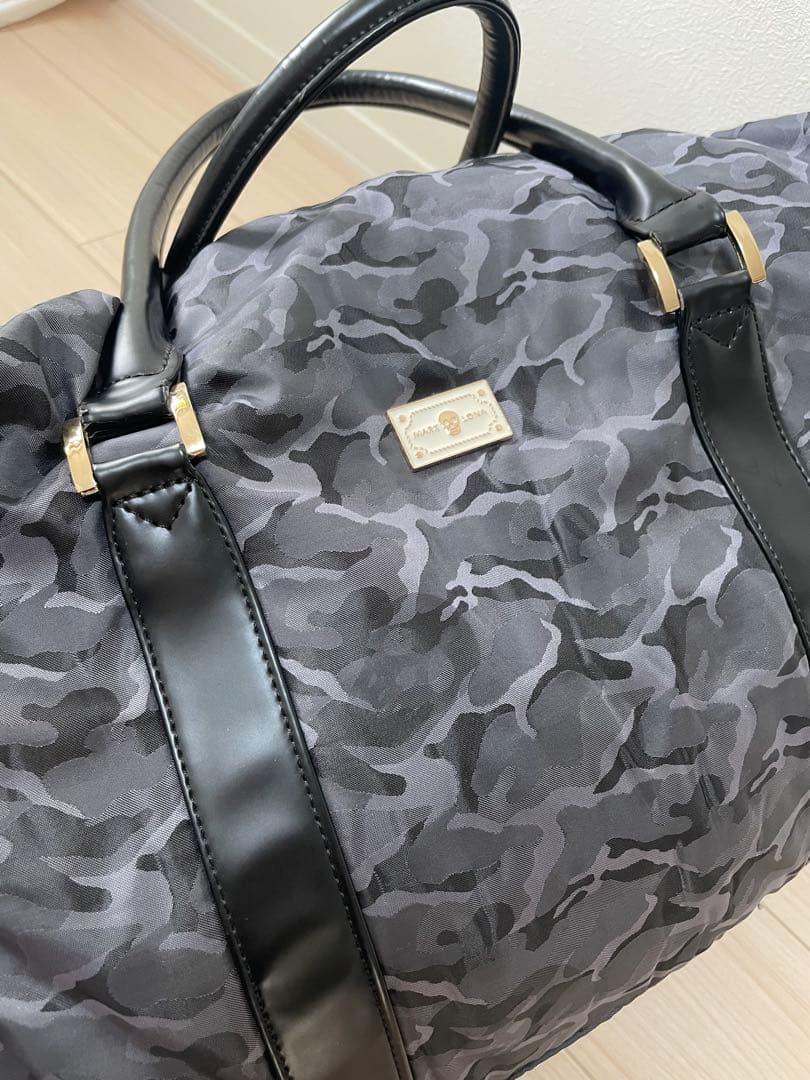 マーク&ロナ　ボストンバッグ カモフラ グレー系　MARK&LONA ゴルフ