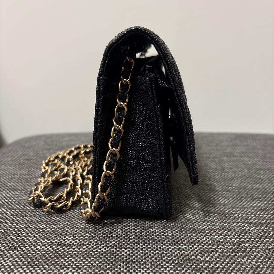 ショルダーバッグ チェーンウォレット ノベルティ ゴールド金具